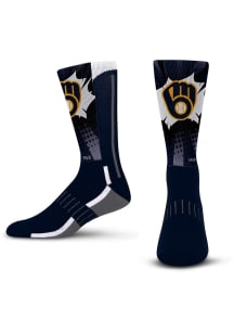Milwaukee Brewers Ka Pow Mens Crew Socks
