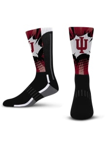 Ka Pow Indiana Hoosiers Mens Crew Socks - Black