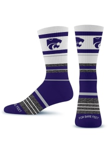 677 Friday K-State Wildcats Mens Dress Socks - Black