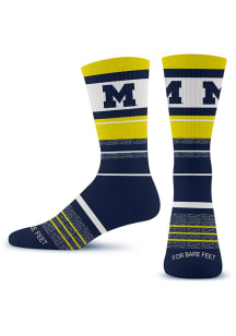 677 Friday Michigan Wolverines Mens Dress Socks - Black