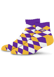 LSU Tigers 109 Diamond Sleepsoft Womens Quarter Socks