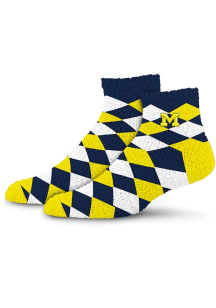 109 Diamond Sleepsoft Michigan Wolverines Womens Quarter Socks - Yellow