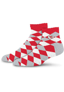 Kansas City Chiefs 109 Diamond Sleepsoft Womens Quarter Socks