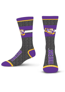 LSU Tigers 504 Mar Spotlight Mens Crew Socks