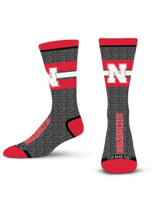 504 Mar Spotlight Nebraska Cornhuskers Mens Crew Socks - Red