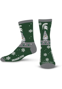 509 Sweater Gnome Michigan State Spartans Mens Crew Socks - Green