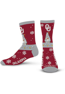 Oklahoma Sooners 509 Sweater Gnome Mens Crew Socks