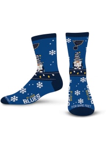 St Louis Blues 509 Sweater Gnome Mens Crew Socks