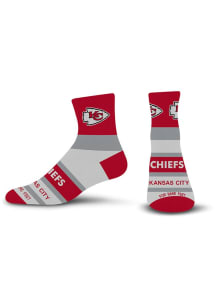 Kansas City Chiefs Bar Stripe Youth Quarter Socks