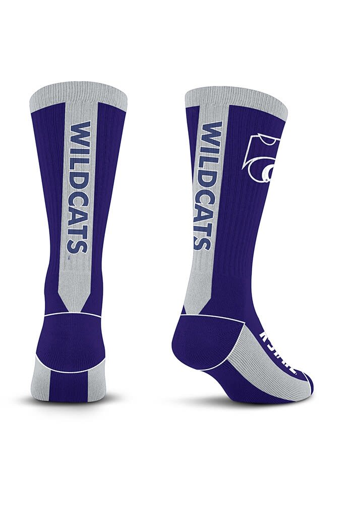 PURPLE MVP Crew Sock K-State Wildcats Mens Crew Socks - 90295503