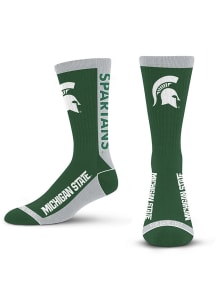 MVP Crew Sock Michigan State Spartans Mens Crew Socks - Green