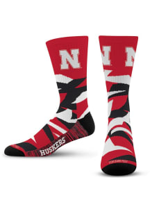 Breakout Nebraska Cornhuskers Mens Crew Socks - Red