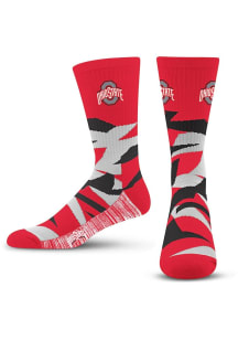 Breakout Ohio State Buckeyes Mens Crew Socks - Red