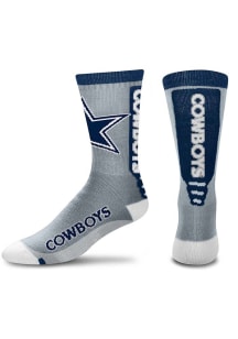 Dallas Cowboys Cool Grey Jump Key Mens Crew Socks