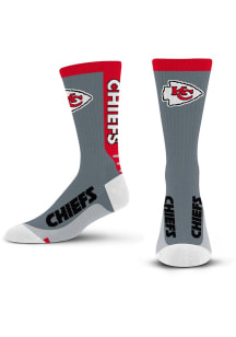Kansas City Chiefs Red Cool Grey Jump Key Youth Crew Socks