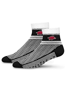 Arkansas Razorbacks Cozy Cabin Womens Quarter Socks