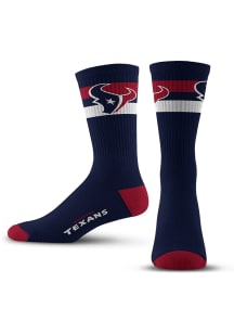 Houston Texans TMC 2 Stripe Mens Crew Socks