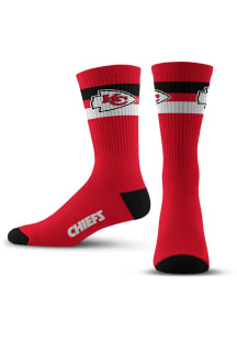 Kansas City Chiefs TMC 2 Stripe Mens Crew Socks
