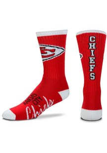 Kansas City Chiefs Red Old Skool Youth Crew Socks