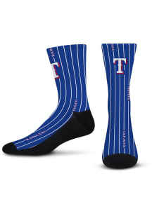 Texas Rangers Pinstripe Mens Crew Socks