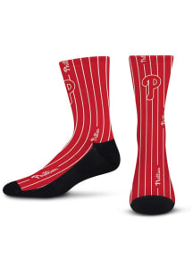 Philadelphia Phillies Red Pinstripe Youth Crew Socks
