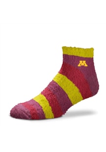 Rainbow II Sleep Soft Minnesota Golden Gophers Womens Quarter Socks - Red