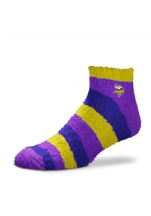 Minnesota Vikings Rainbow II Sleep Soft Womens Quarter Socks