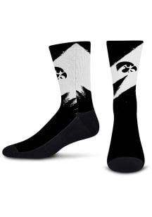 Tear It Up Iowa Hawkeyes Mens Crew Socks - Black