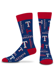 Texas Rangers Wall to Wall Mens Dress Socks
