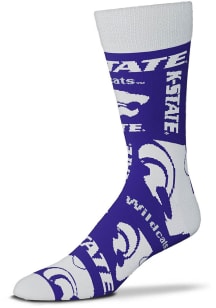 Wall to Wall K-State Wildcats Mens Dress Socks - Purple