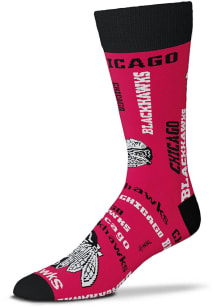 Chicago Blackhawks Wall to Wall Mens Dress Socks