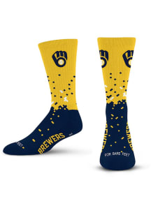 Milwaukee Brewers Spray Zone Mens Crew Socks