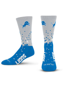 Detroit Lions Blue Spray Zone Youth Crew Socks