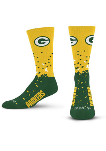 Green Bay Packers Green Spray Zone Youth Crew Socks