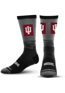 Team Tonal Indiana Hoosiers Mens Crew Socks - Black