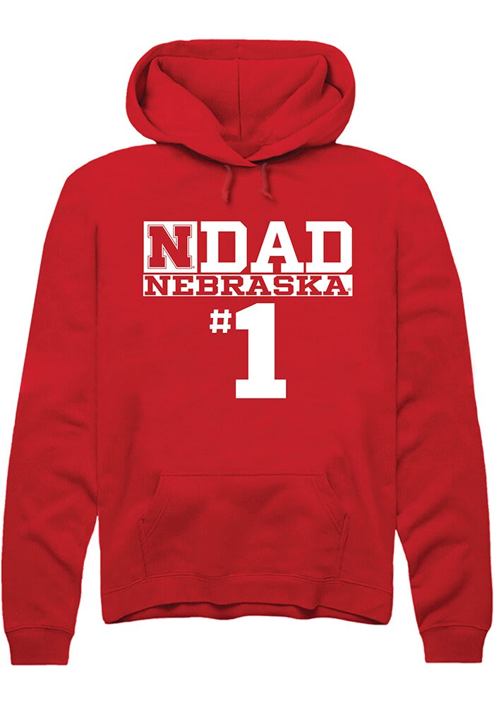 Summit Sportswear Nebraska Cornhuskers Mens RED No 1 Dad