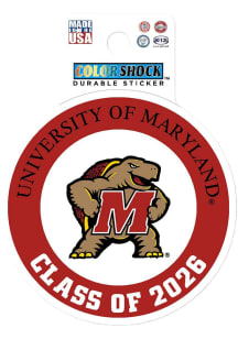 Red Maryland Terrapins Class of 2026 Durable Stickers