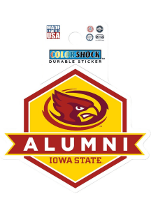 Iowa State Cyclones 3&quot; Alumni Durable Stickers - Yellow