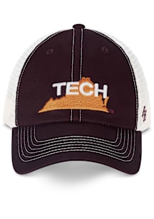 Original Retro Brand Virginia Tech Hokies Eastbound Adjustable Hat - Maroon