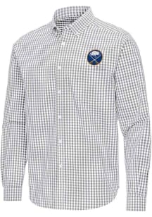 Antigua Buffalo Sabres Mens Ash Ellis Long Sleeve Dress Shirt