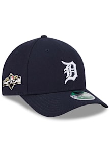 New Era Detroit Tigers Navy Blue JR 2025 Home Post Season Side Patch 9FORTY M-Crown Youth Adjustab..