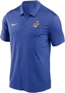 Mens Pitt Panthers Blue Nike Football Roc Victory Short Sleeve Polo Shirt