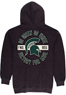 Summit Sportswear Michigan State Spartans Mens Grey Front Back Long Sleeve Full Zip Jacket