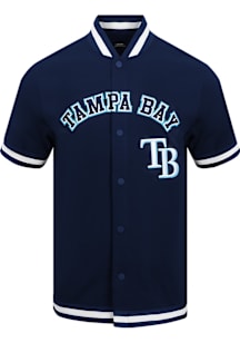 Pro Standard Tampa Bay Rays Mens Navy Blue Classic Baseball Jersey