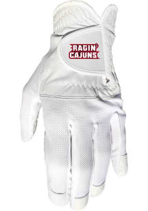 Louisiana Ragin' Cajuns White Cool Mesh Golf Gloves