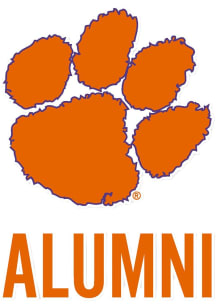 Clemson Tigers Alumni Auto Decal - Orange