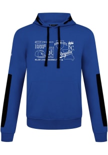 Levelwear Kansas City Royals Mens Blue Bombay Cooperstown Campaign Long Sleeve Hoodie