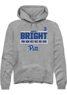 Maya Bright Rally Mens Graphite Pitt Panthers NIL Stacked Box Player Hood