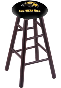 Southern Mississippi Golden Eagles Round Cushion Maple Pub Stool - Brown