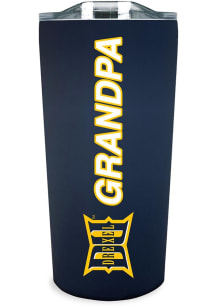 Navy Blue Drexel Dragons 18oz Grandpa Soft Touch Stainless Steel Tumbler
